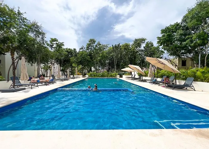 Departamento Privado Con Alberca 3 Recamaras Y Aire Acondicionado En Ideal Familias Y Grupos Apartment Playa del Carmen